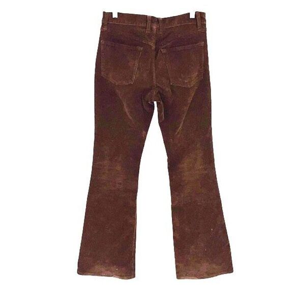 John Galt Womens Mid Rise Stretch‎ Corduroy Flared Bootcut Pants Brown Small - Picture 3 of 9